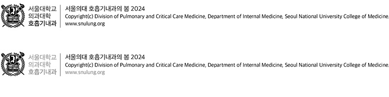 서울의대 호흡기내과의 봄 2024 Copyright(c) Division of Pulmonary and Critical Care Medicine, Department of Internal Medicine, Seoul National University College of Medicine.www.snulung.org